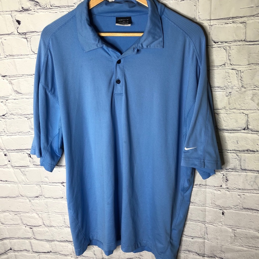 Nike Golf Dri-Fit Golf Polo Shirt Light Blue XL